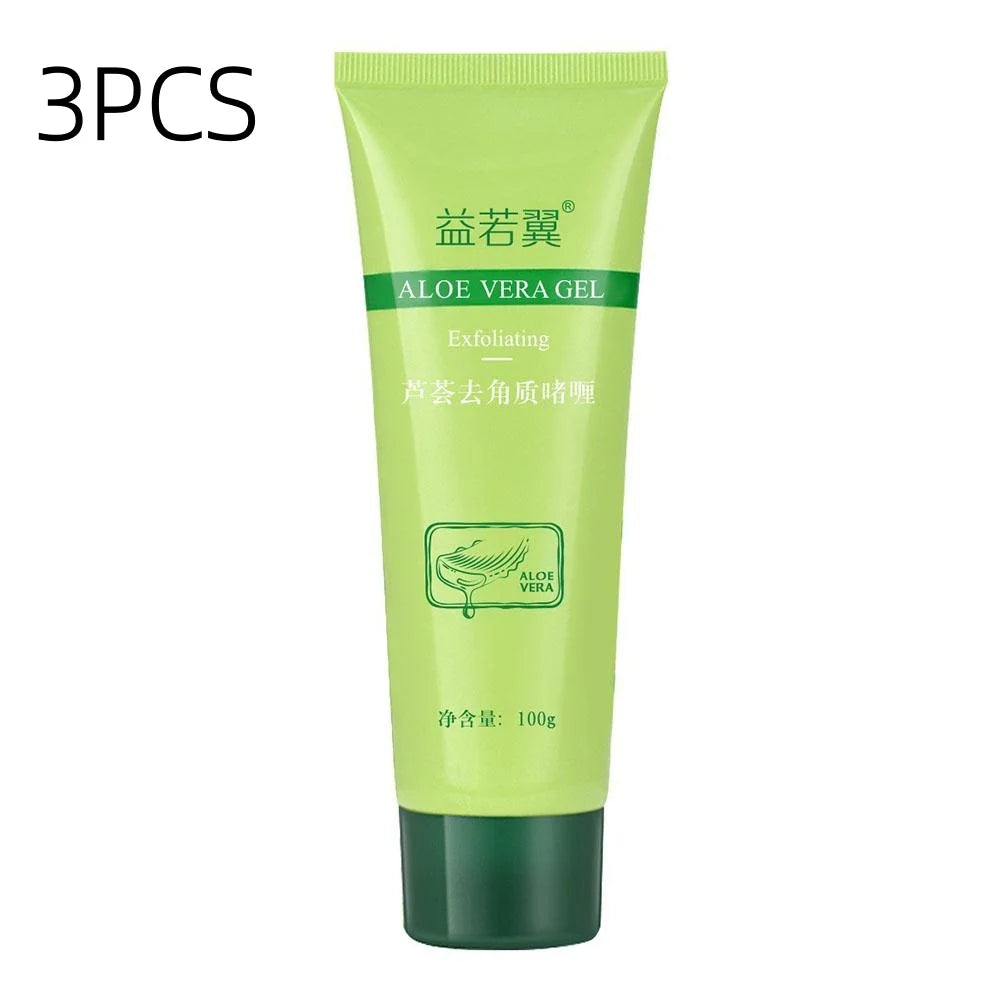 Aloe Vera Exfoliating Gel Body Scrub - Natural Cruelty-Free Skincare Scrubs Treatments 3pcs Tidesmit