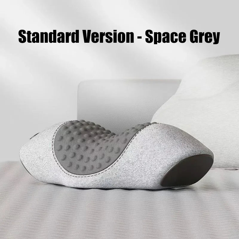 Electric Neck Massager Pillow with Heat Therapy and Vibration - Tidesmit Massage Cushion JZZ-Space Gray Tidesmit