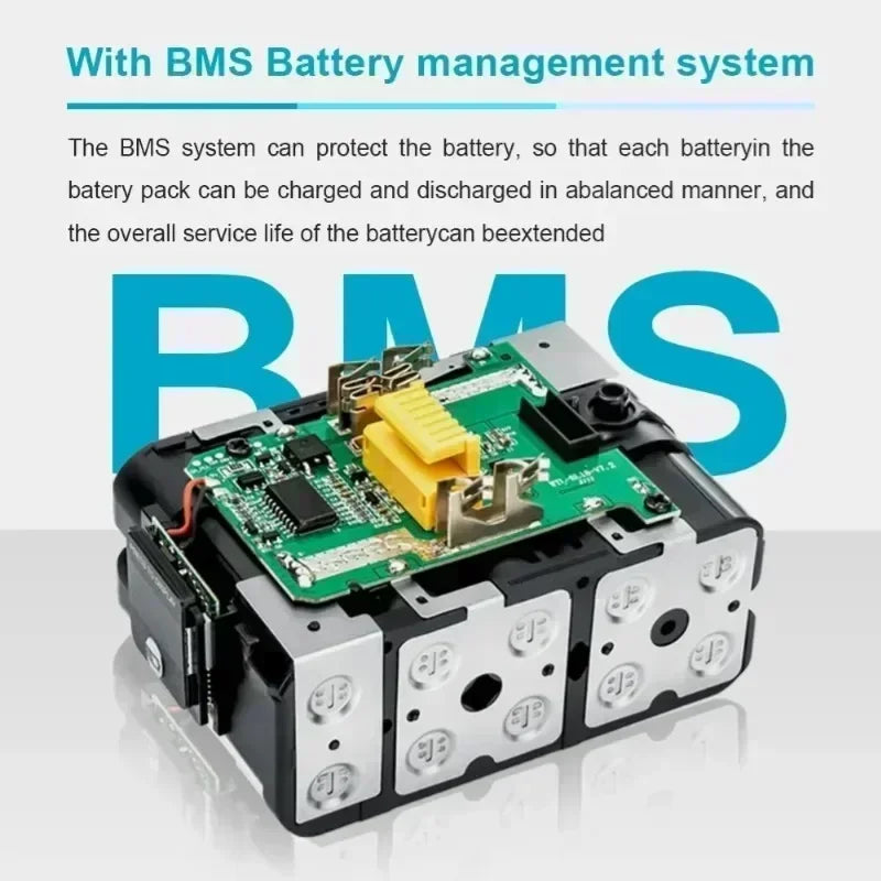 Genuine 6AH Makita BL1860 6ah Battery Power Tools Li-ion Replacement LXT BL1850 BL1840 for 18V Screwdriver with BMS 18v Battery