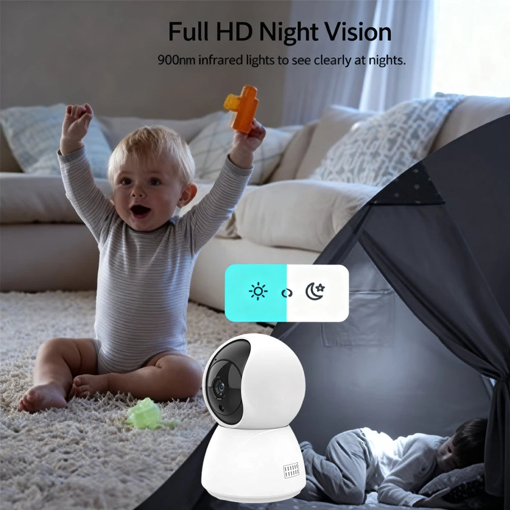5MP 2K Tuya Smart Mini WiFi IP Camera Indoor Wireless Surveillance Auto Tracking Of Human Home Security CCTV Baby Pet Monitor