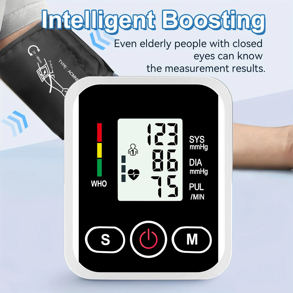 New Blood Pressure Monitor Upper Arm Automatic Tonometer Digital Tensiometer BP Monitor Medical Sphygmomanometer Health Care