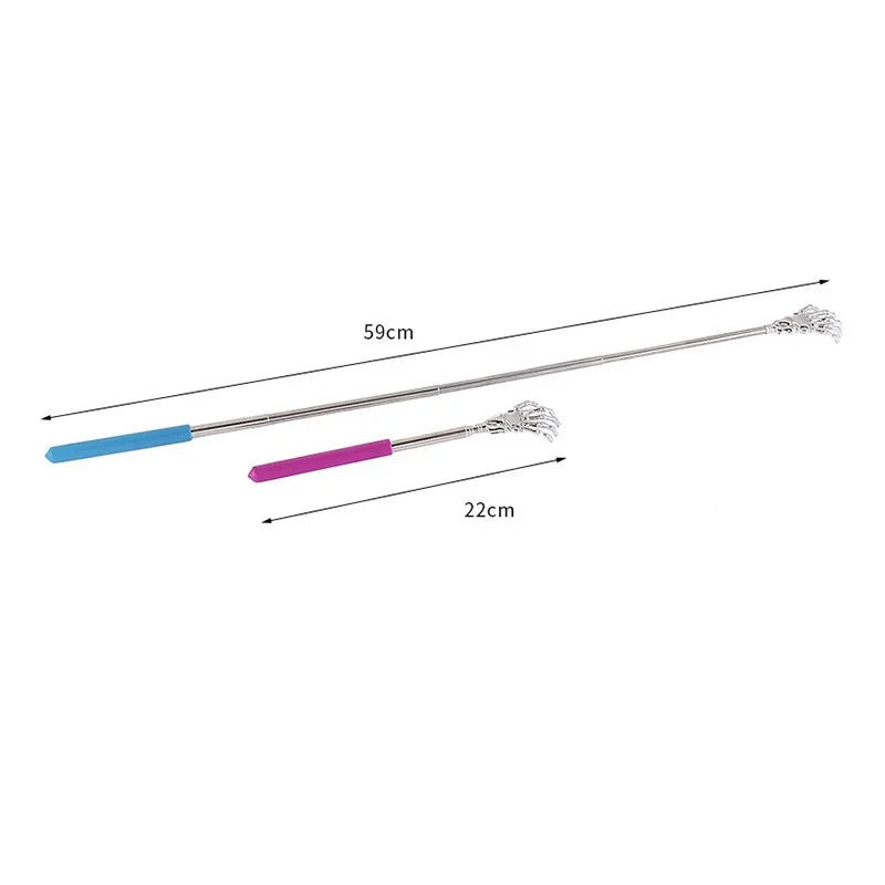 Telescopic Back Scratcher Stainless Steel Retractable Massager Back Massage Instrument Tidesmit