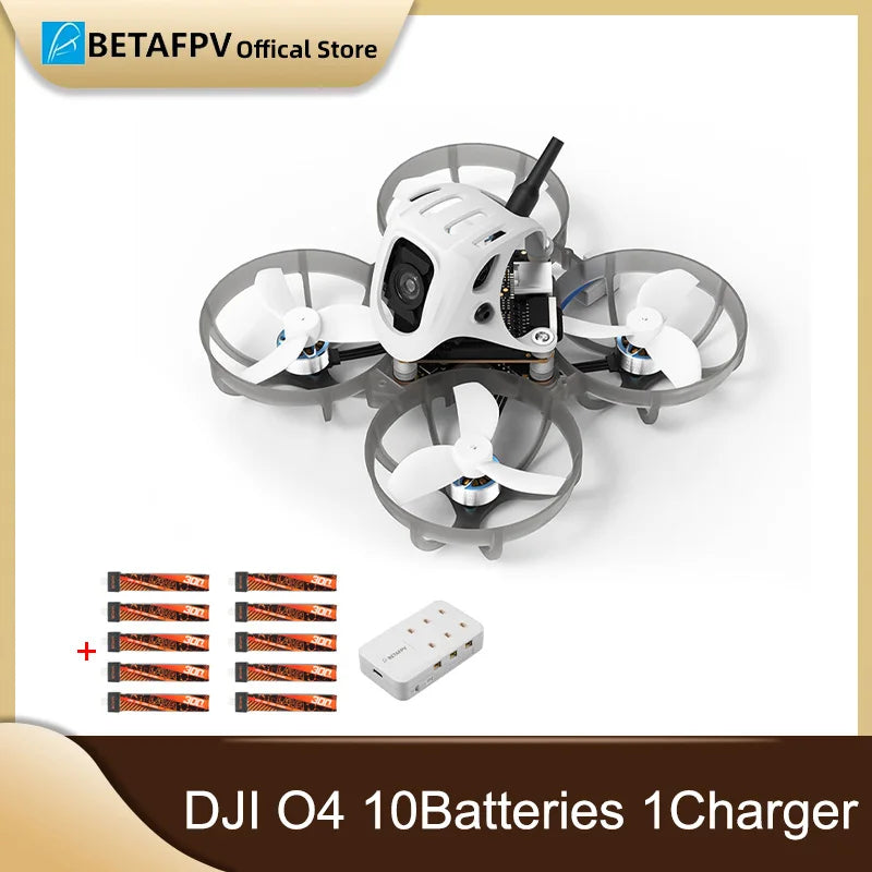 Meteor65 Pro Brushless Whoop Drone | DJI O4 System | Tidesmit DJI O4 10batteries1C Tidesmit