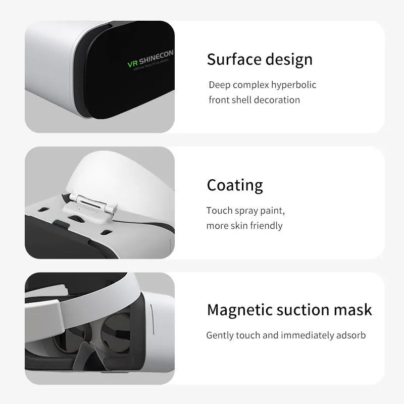 VR Headset for Smartphone 3D Experience - Adjustable G19 Model Tidesmit