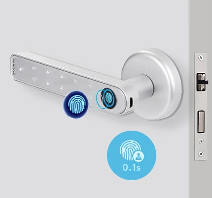 HOMSECUR Electronic Fingerprint Password Door Lock APP Bluetooth Remote Opening