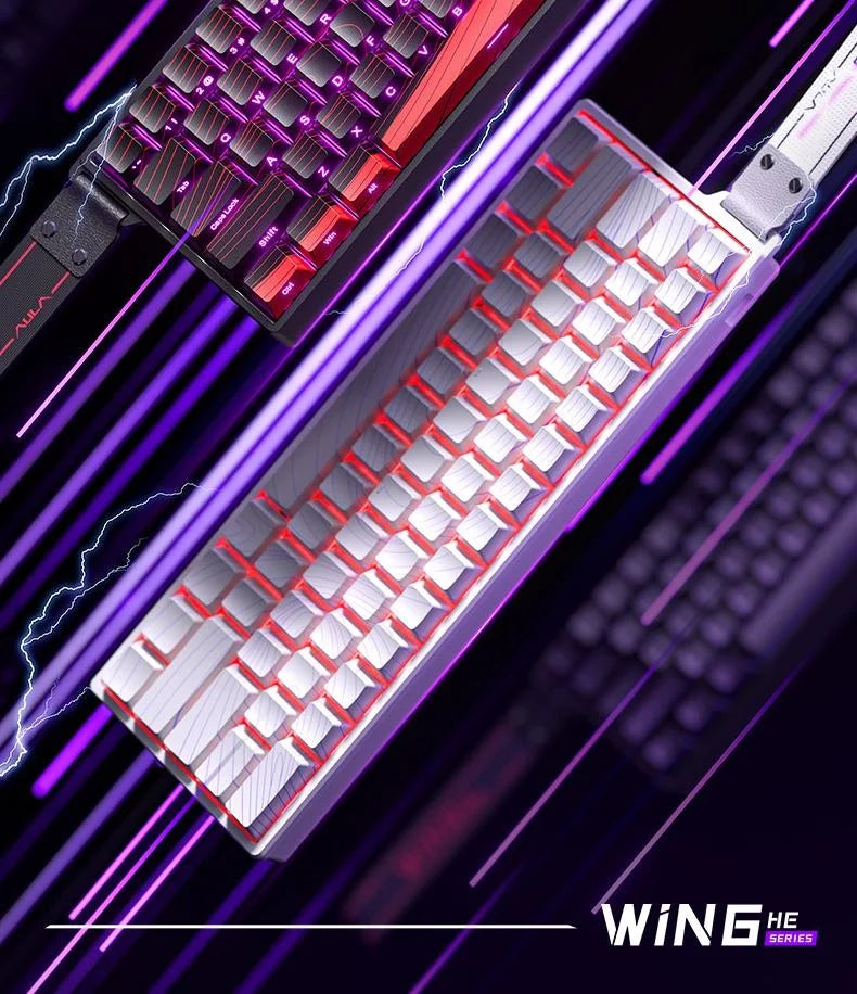 AULA WIN60 WIN68 HE Magnetic Wired Keyboards Esports Rapid Trigger 8K Return RGB Hotswap Mechanical Keyboard for Pc Gamer Gifts
