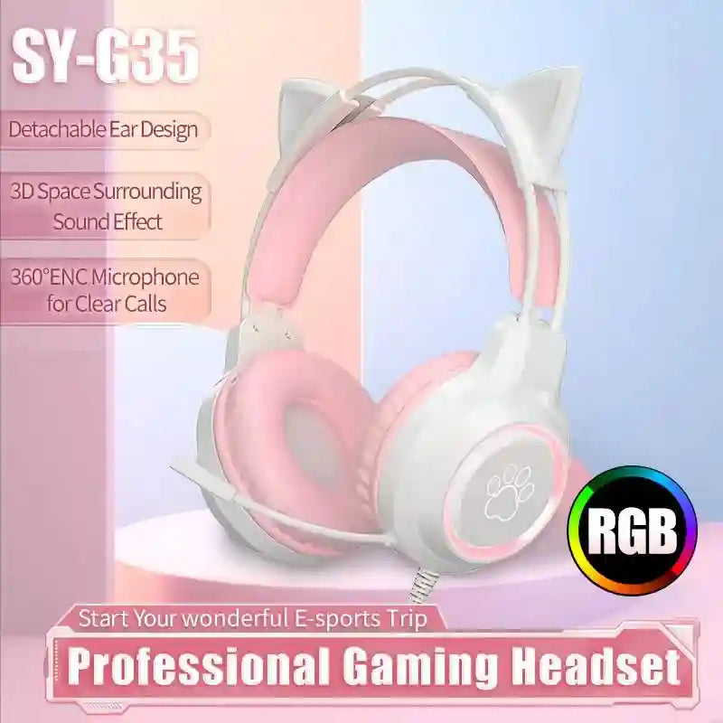 Wired Gaming Headphones: Noise-Canceling Over-Ear Audio - SY-G35 Series Tidesmit