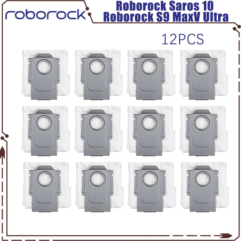 Tidesmit replacement parts kit for Roborock Saros 10 and S9 MaxV Ultra including brushes filters and mop pads