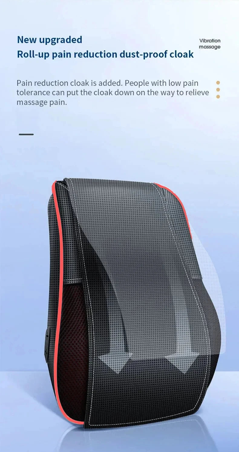 Electric Massage Pillow for Neck & Back with Heat Therapy | Tidesmit Massage Cushion Tidesmit