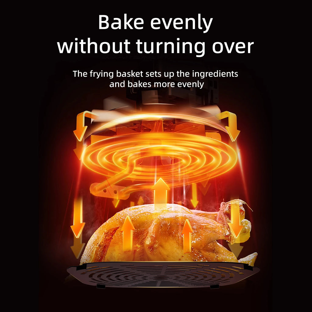 Best Selling Air Fryer 10L with Easy-View Window, Touch Controls, Nonstick, Low Fat Healthy Oil Free Frying