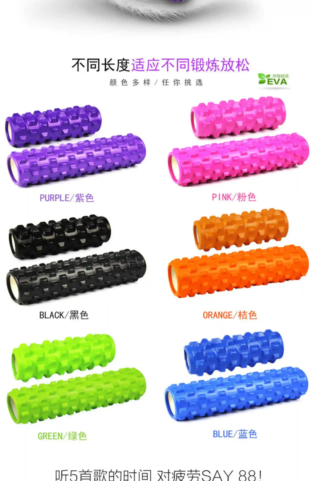 Muscle Massage Roller for Deep Tissue Back Pain Relief - Tidesmit Massage Roller Tidesmit