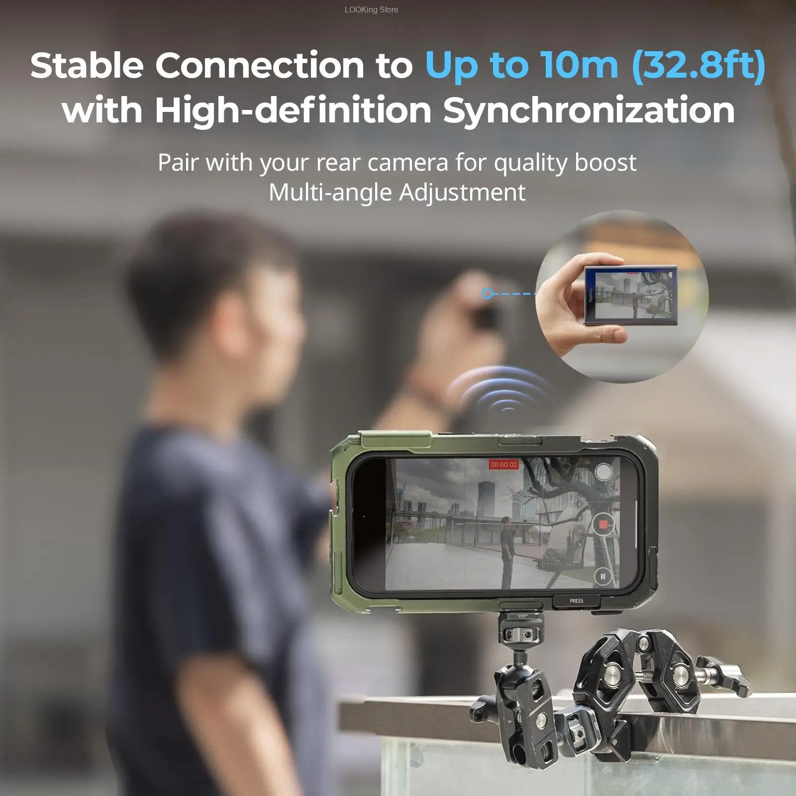 Magnetic Smartphone Selfie Monitor for Rear Camera Content - Kit 4851 Tidesmit