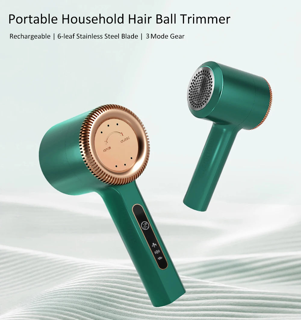 Tidesmit electric lint shaver with USB rechargeable port and professional hair ball trimmer blade for clothes, view 7