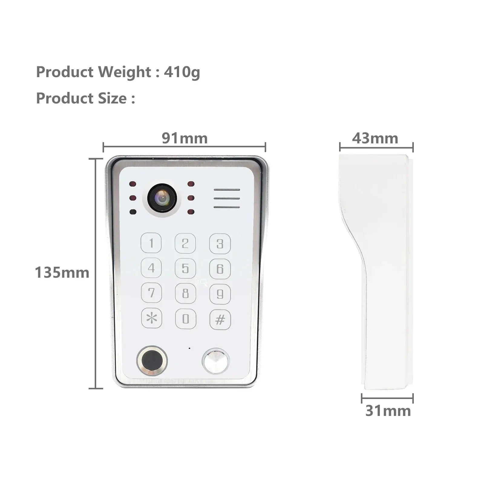 ANJIELO Doorbell Video Intercom System 5IN1 Unlock Tuya Smart Digital Frame Background Music Detection Preview NEW 2026
