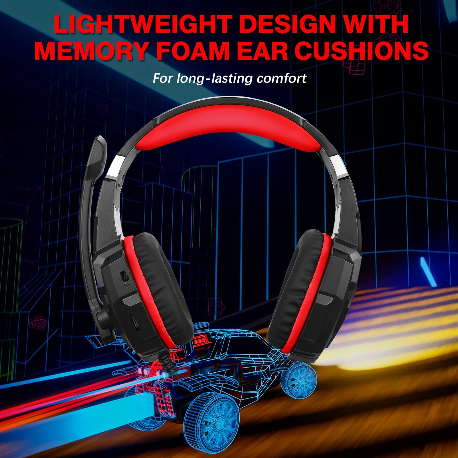 Tidesmit G9000PRO Wired Gaming Headphones - PS5 & PC Noise Cancelling Mic Tidesmit