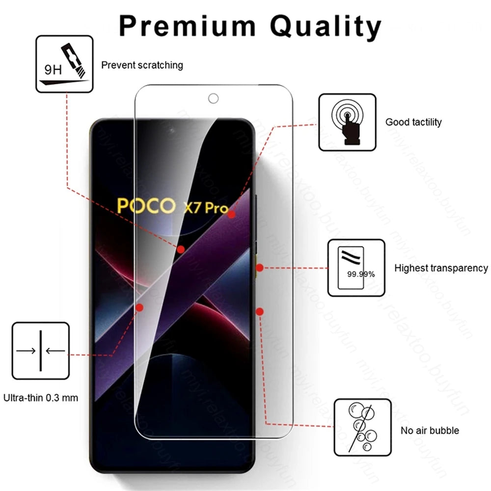 Poco X7 Pro 5G Case with Screen and Lens Protector | Military-Grade Slim Fit Tidesmit