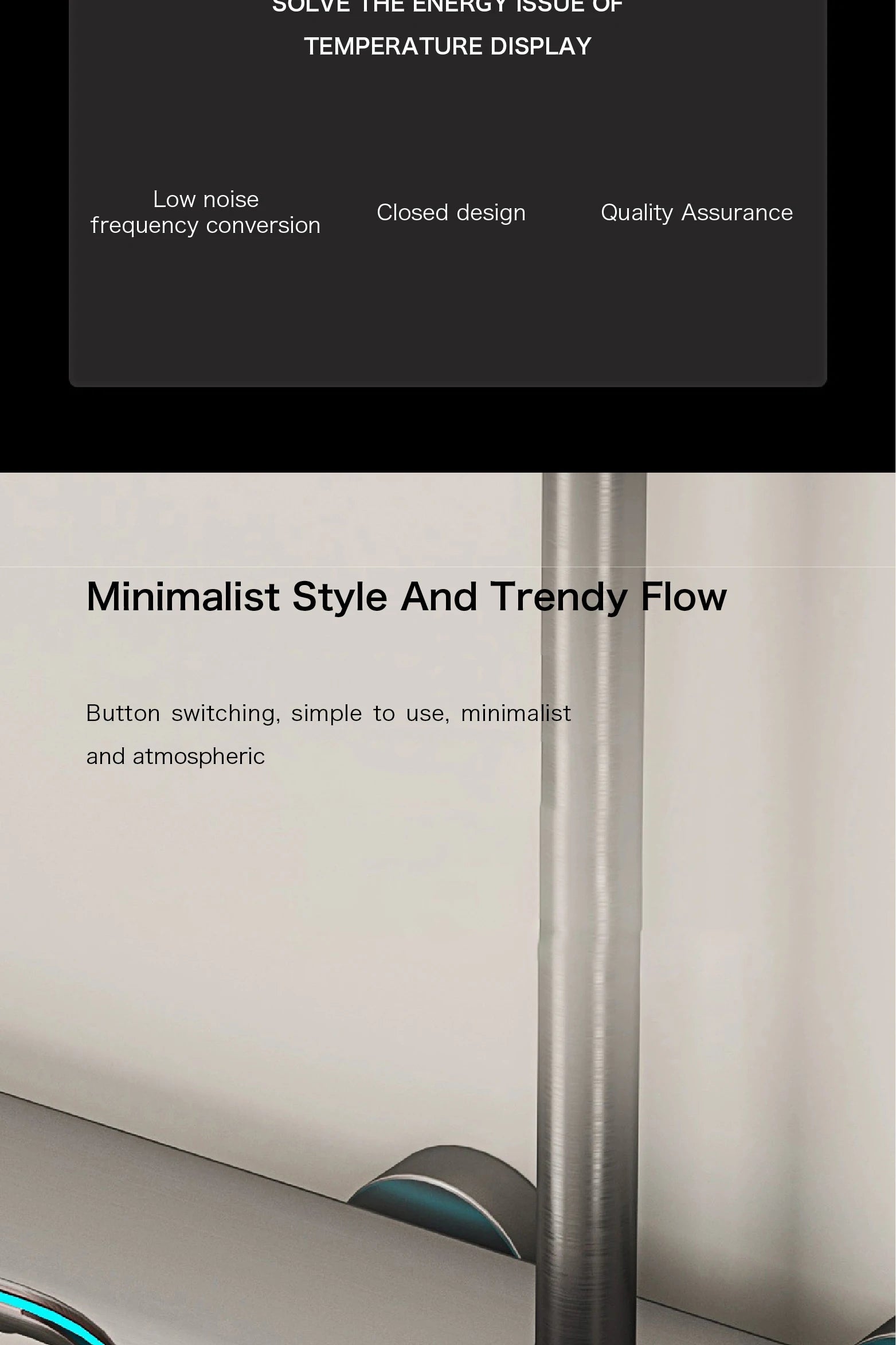 Luxury Brass Gun Gray Shower System Intelligent LED Digital Display Constant Temperature Design, Dual Control Bathroom Faucet