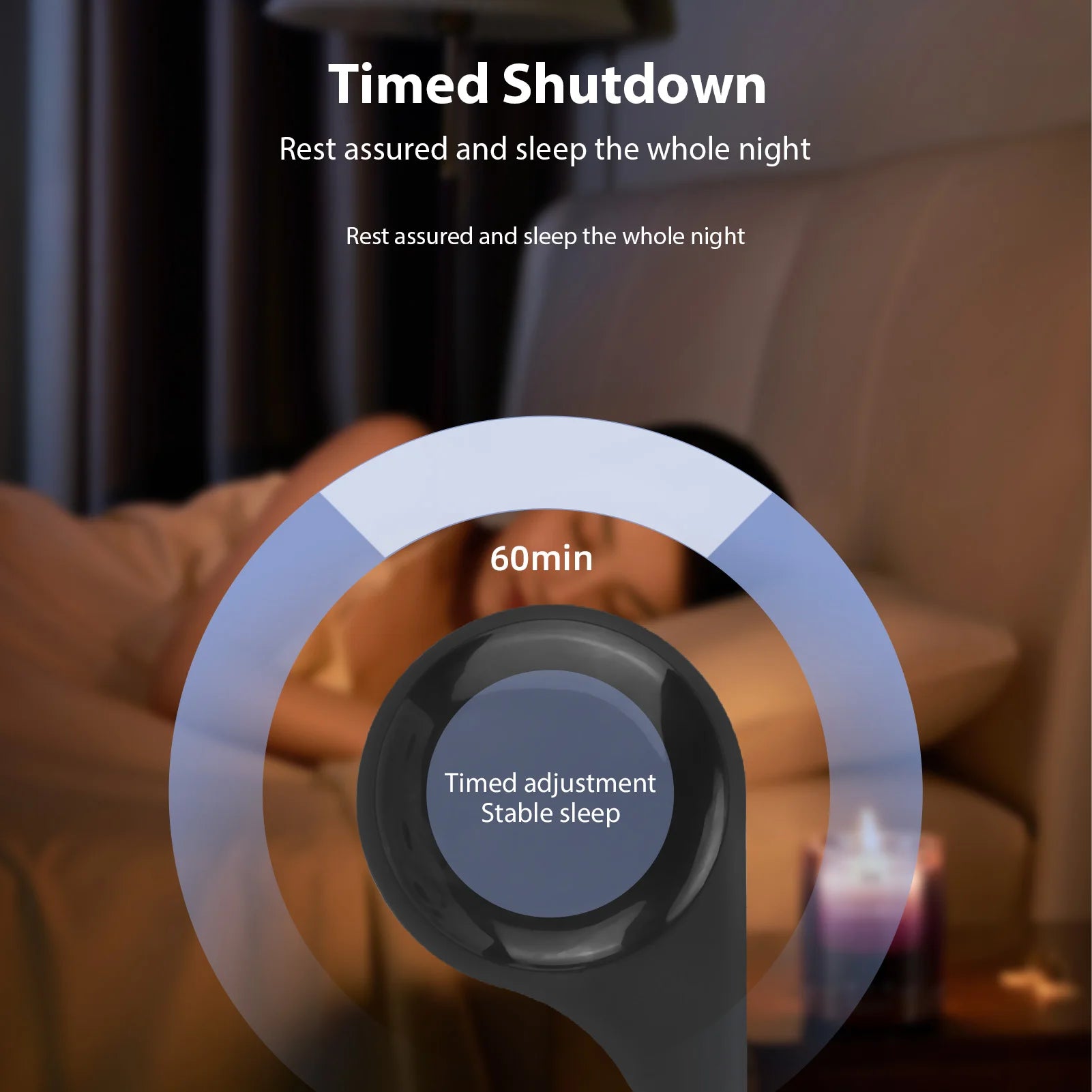 Bone Conduction Speaker Under Pillow Speaker Mini Portable White Noise Machine Under Pillow Improve Sleep Travel Music Box