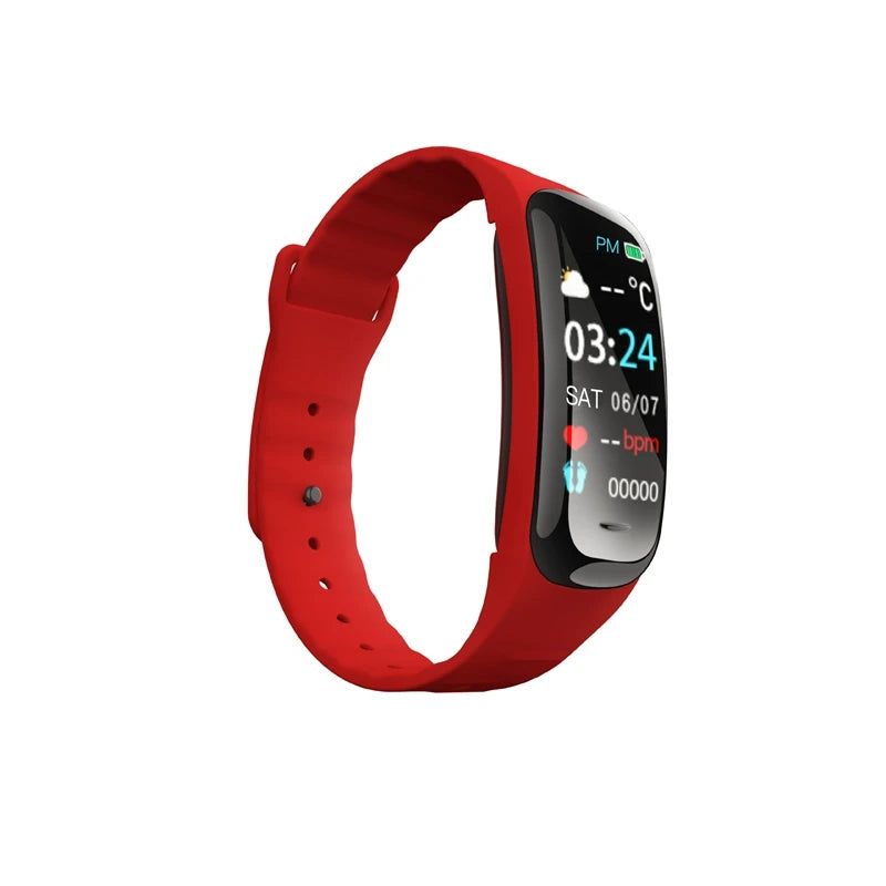 C1 Plus Smart Watch Fitness Tracker Bluetooth Heart Rate Blood Pressure Monitor Step Counting Sports Bracelet for Men Women 2026