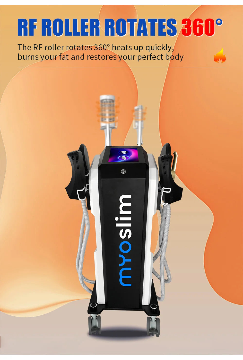 Body Sculpting Machine: 6500W RF Muscle Stimulator & Massager Body Shaping Massage Equipment Tidesmit