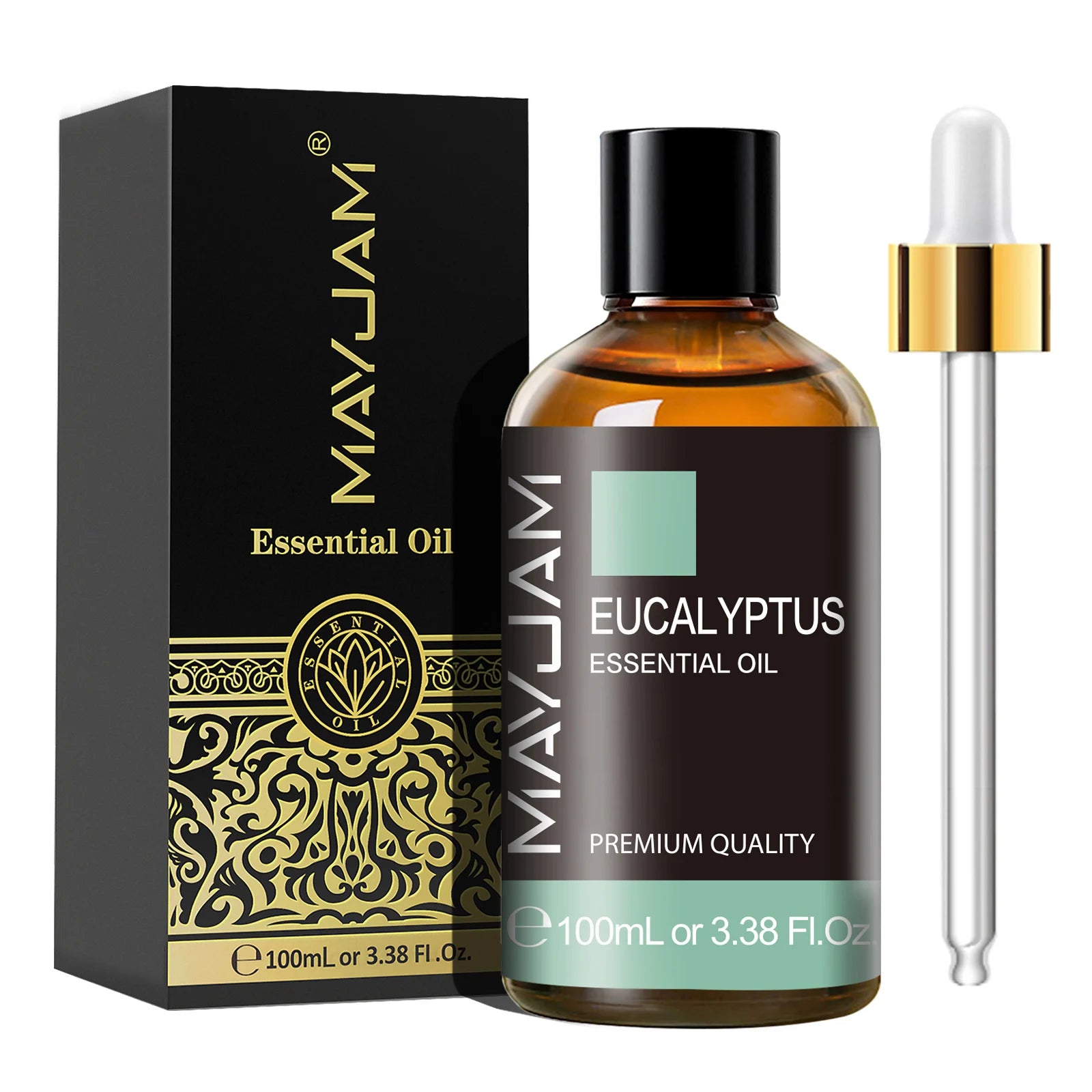 MAYJAM 100ml Pure Natural Essential Oil May Chang Sandalwood Lavender Vanilla Oregano Eucalyptus Oil for Humidifier Diffuser