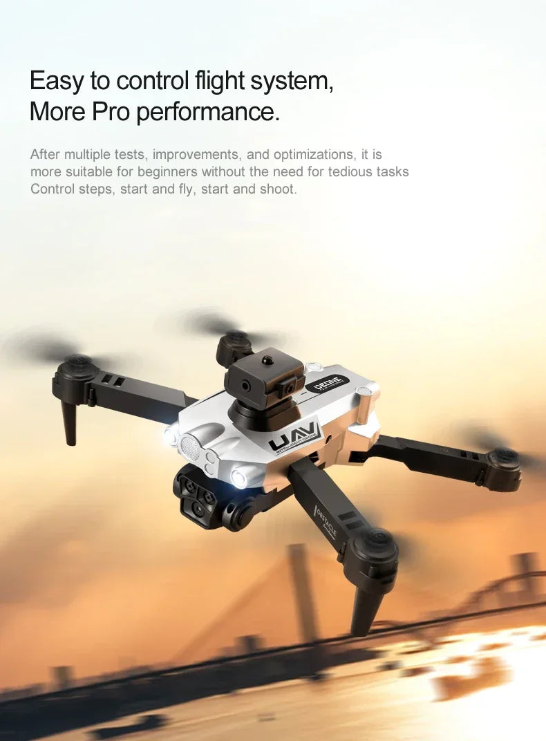 8K GPS Drone with Triple Camera - Obstacle Avoidance & Foldable Design Tidesmit