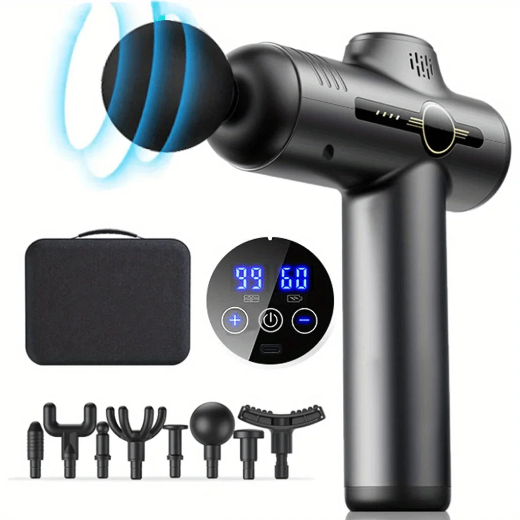 Tidesmit Muscle Massage Gun - Portable Deep Tissue Electric Massager Body Shaping Massage Equipment 99 GEAR GREY Type C