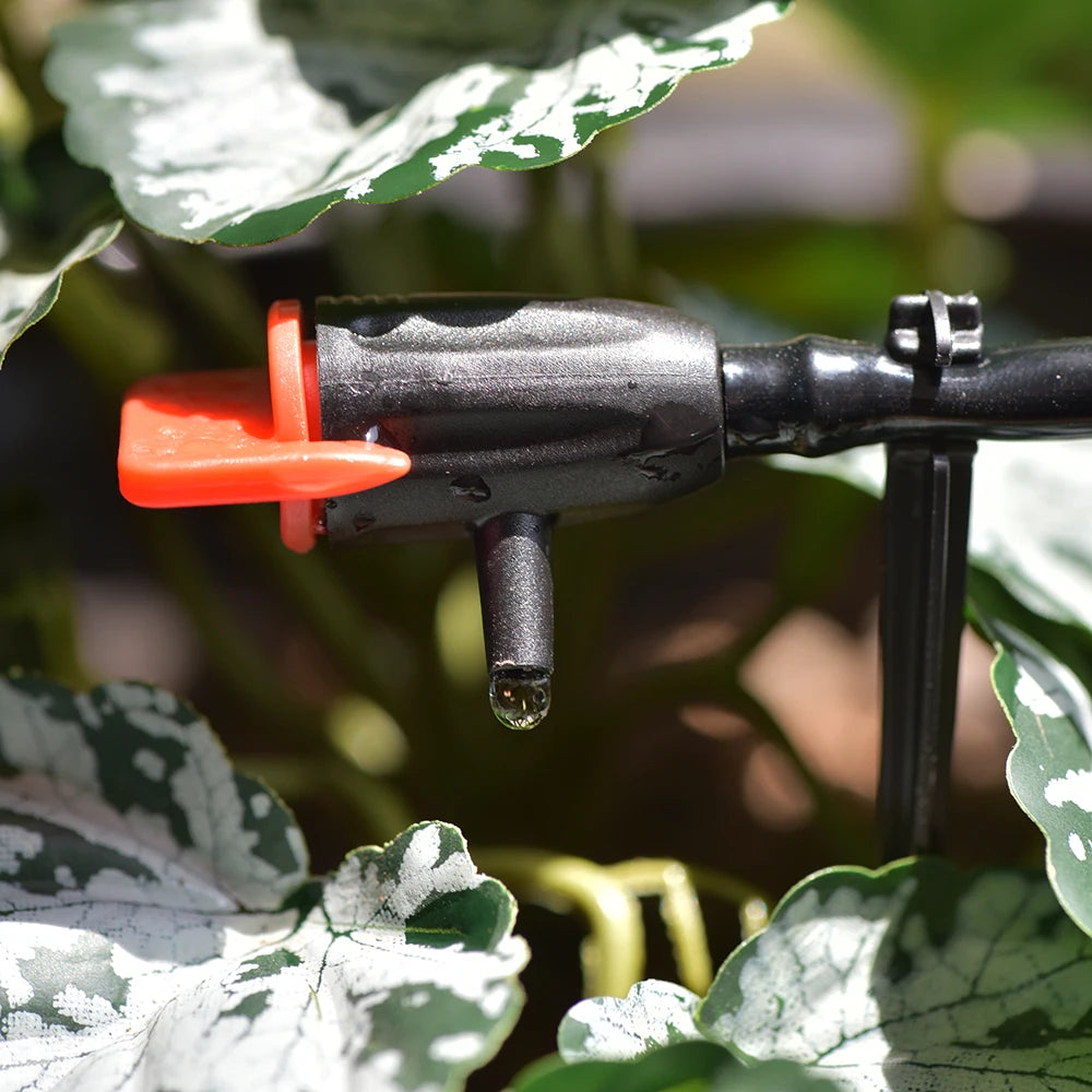 5-50Pcs Adjustable Irrigation Drippers Sprinklers 1/4'' Emitter Dripper Micro Drip Irrigation Sprinklers For Watering System