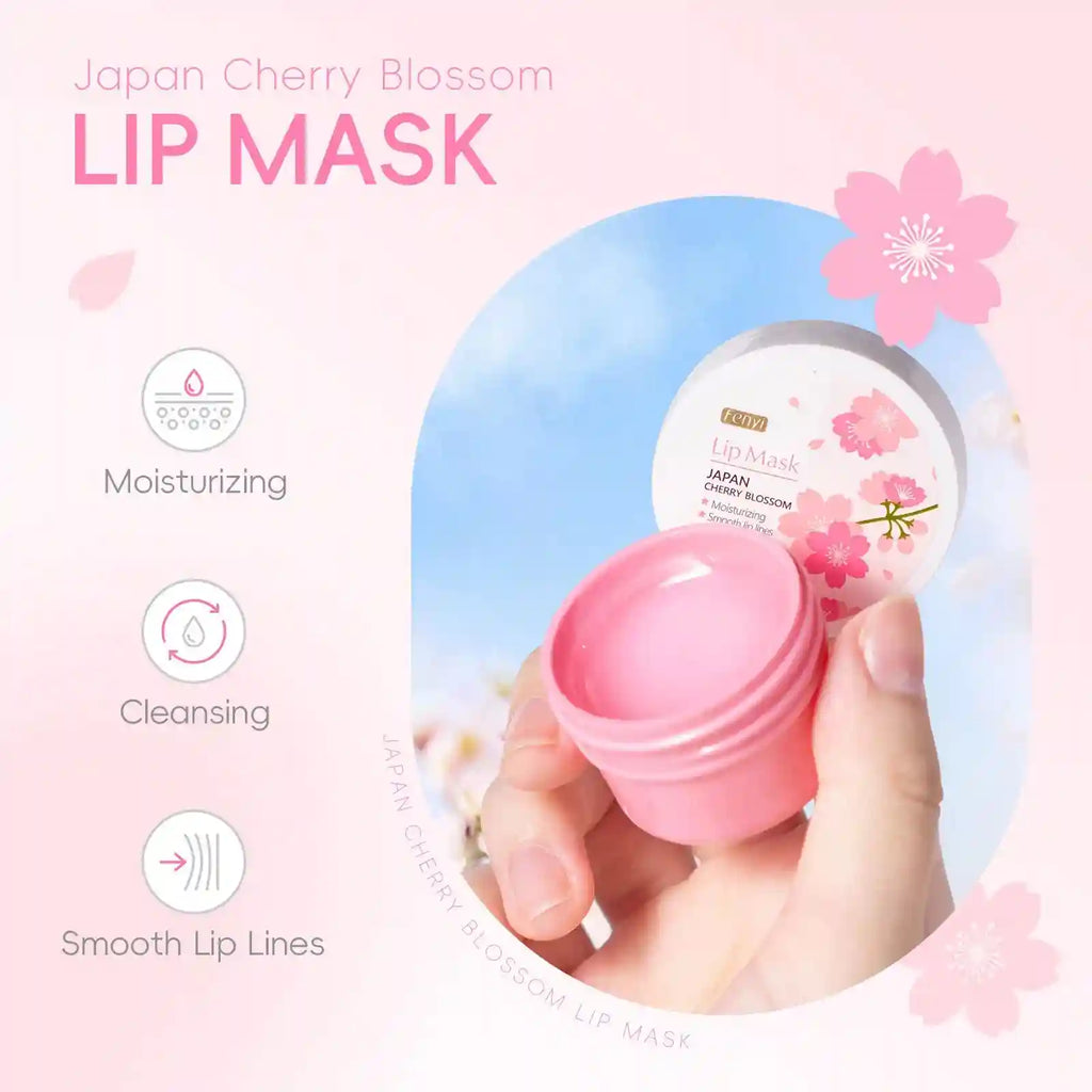 Sakura Lip Mask - Moisturizing Repair Treatment for Dry Lips 15g Lip Care Tidesmit