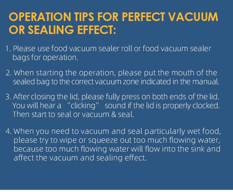Wancle Food Sealer Machine Automatic Plastic Bags Sealer 60Kpa With External Vacuum System Dry Mosit Preservation Modes,220V