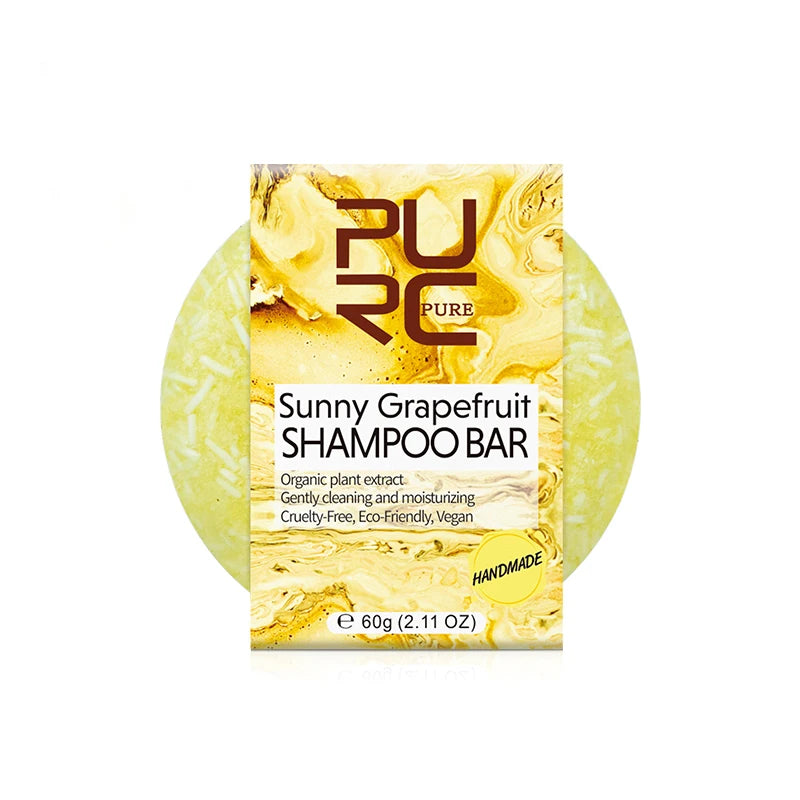 PURC Hair Shampoo in Handmade & Gentle Vegan Soap Bar Smoothing Shiny Hair Care Condition