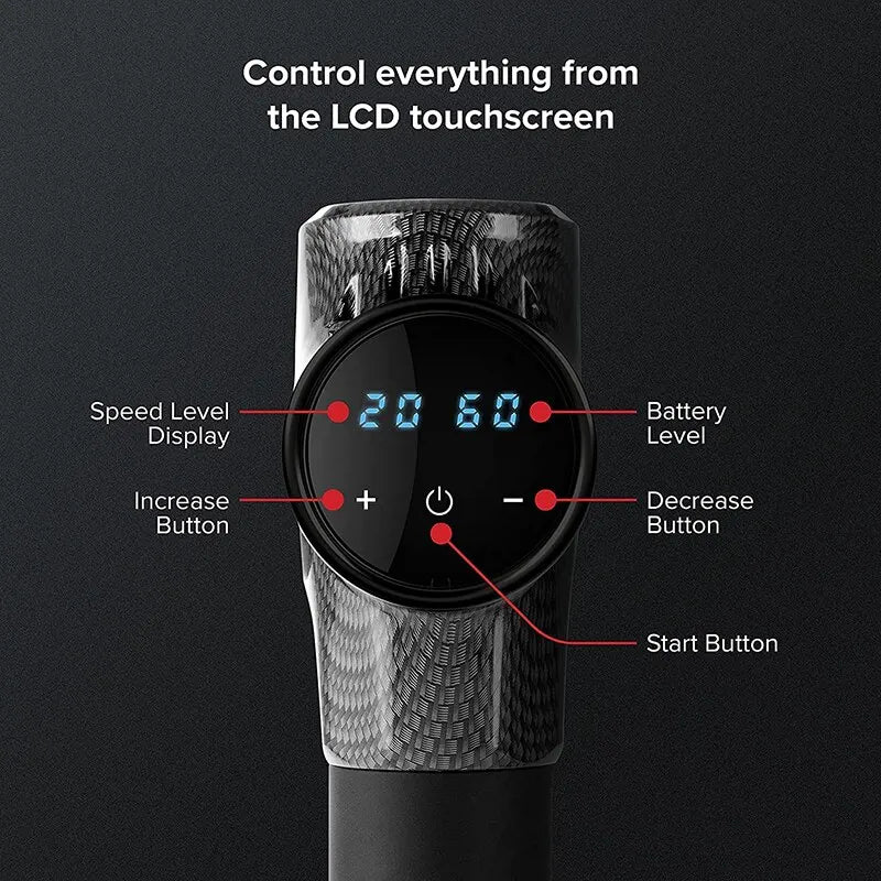 Deep Tissue Massage Gun: Portable Electric Muscle Relief Tool Body Shaping Massage Equipment Tidesmit