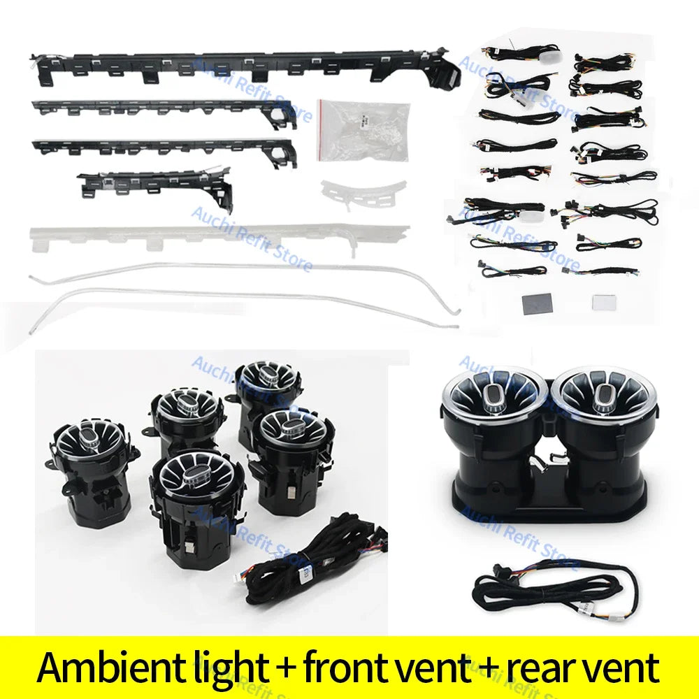 Mercedes Benz 64 Color RGB LED Ambient Air Vent Interior Upgrade Kit W177 W118 Suit 2 CN Tidesmit