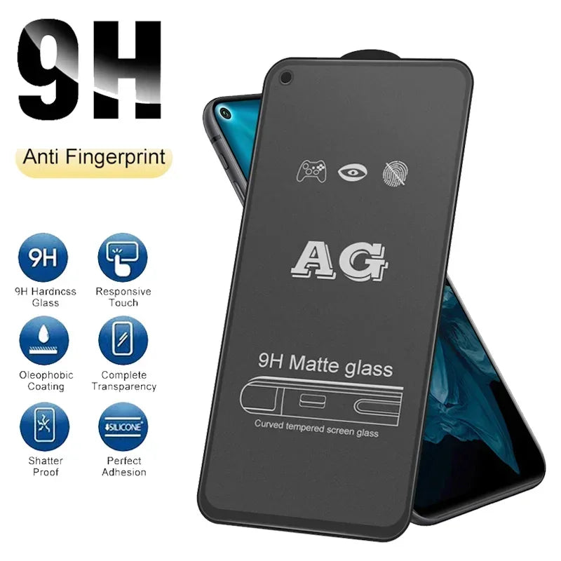 Matte Tempered Glass Screen Protector for Samsung Galaxy - 2-Pack Tidesmit