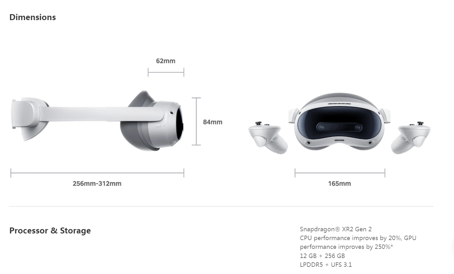 Pico 4 Ultra Mixed Reality Headset | 4K Wireless VR Glasses | 256GB Tidesmit