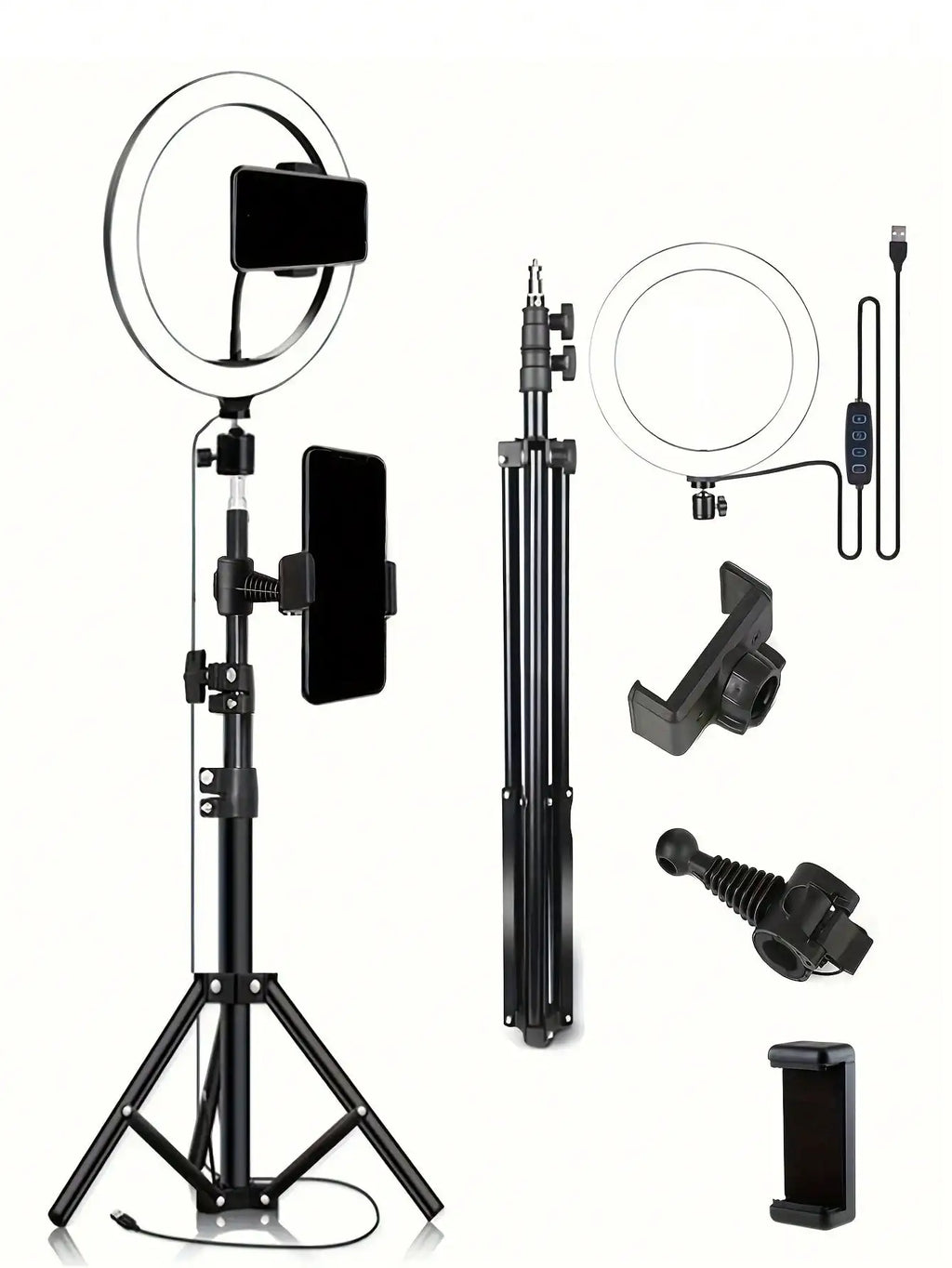 10-Inch LED Ring Light with Tripod Stand - Adjustable Color Temp Tidesmit