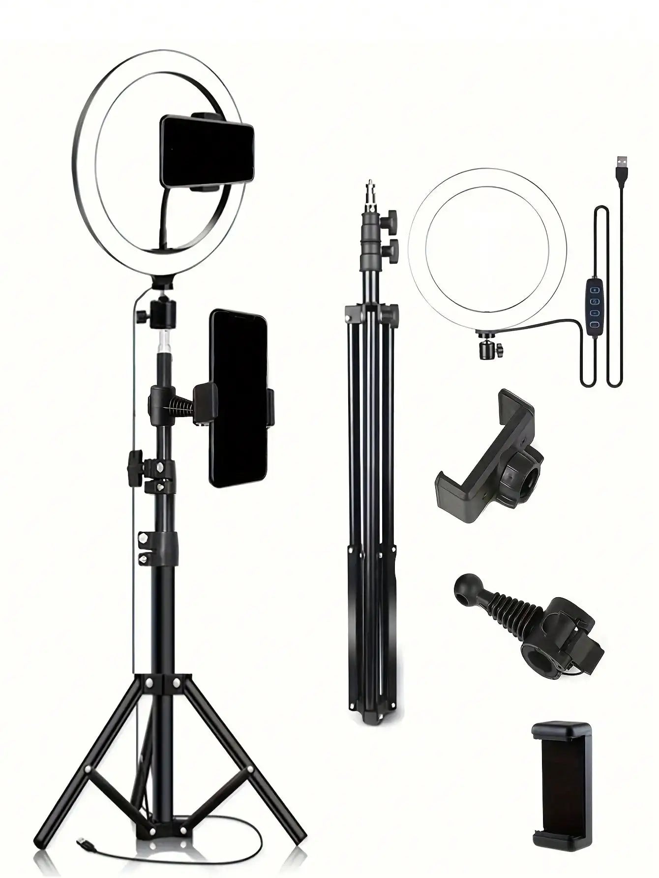 10-Inch LED Ring Light with Tripod Stand - Adjustable Color Temp Tidesmit