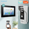 HOMSECUR 7” WIFI Tuya APP 4 Wire Video Door Phone Intercom System 1 Doorbell Camera 1 Indoor Monitor