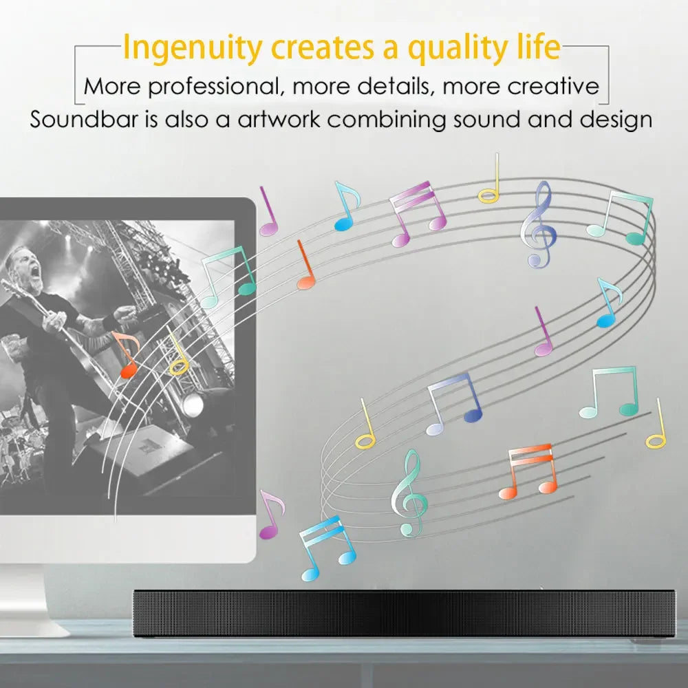 Wireless Bluetooth Sound Bar Speaker System Super Power Sound Speaker Wired Wireless Surround Stereo Home Theater TV Projector