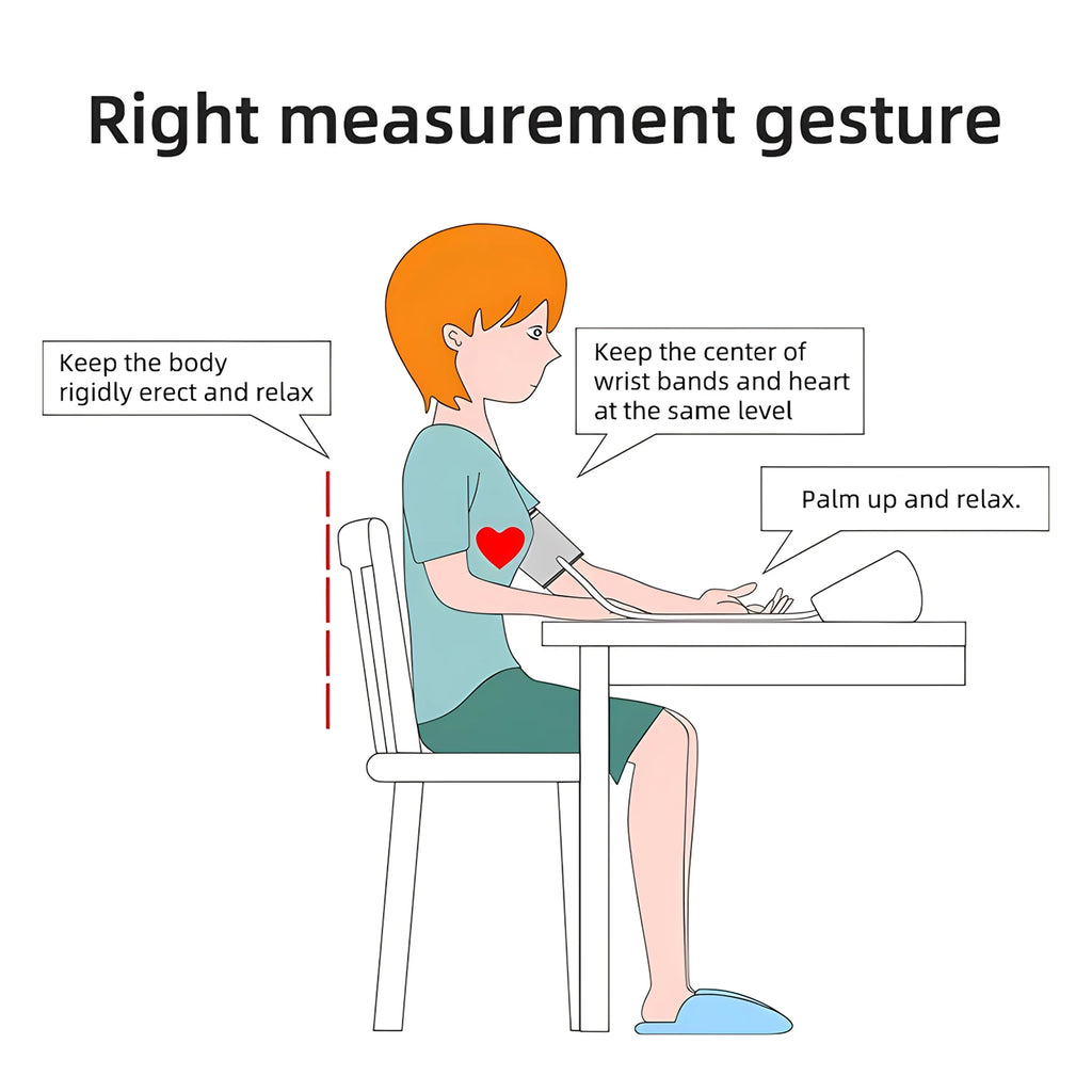 Digital Tonometer Arm Blood Pressure Monitor Test Kit Health Care Automatic Sphygmomanometer Home use