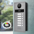 HOMSECUR XC114F-6 Doorbell Camera RFID Access with Flush Mount for 6 Families Video Door Phone Intercom