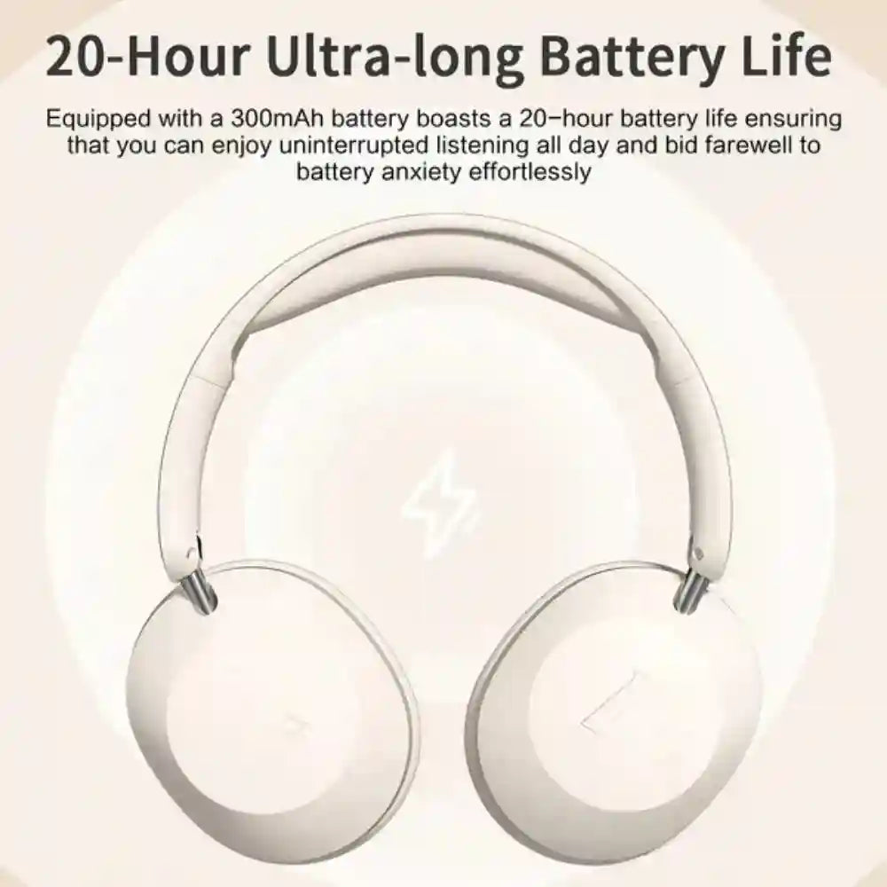 Wireless Over-Ear Headphones with Active Noise Cancellation Tidesmit