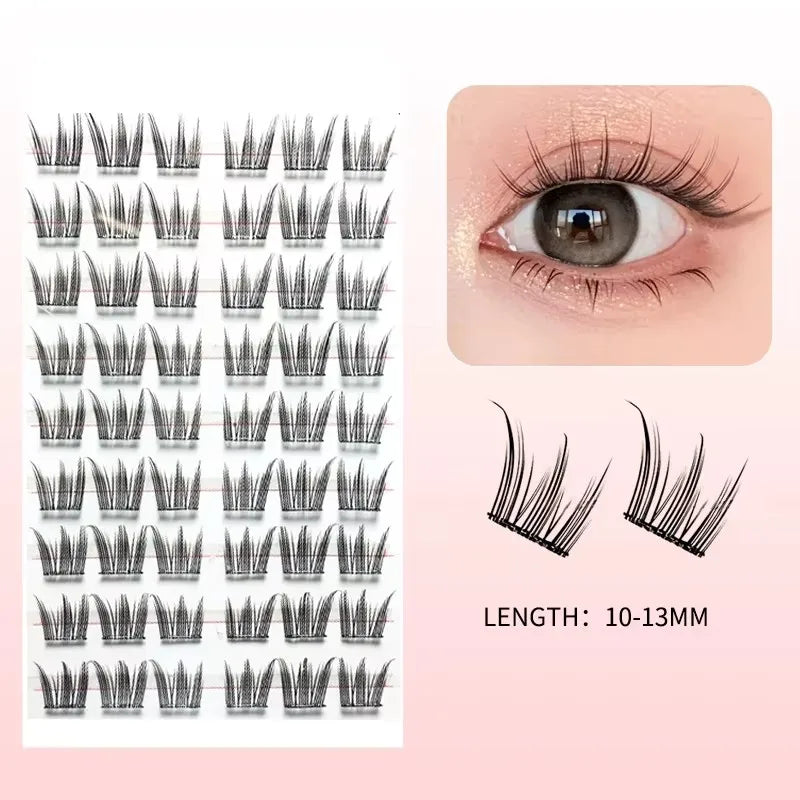 Self Adhesive Eyelashes Clusters No Glue Reusable C Curl Tidesmit XL-MJ-FJQJ-2 C Tidesmit