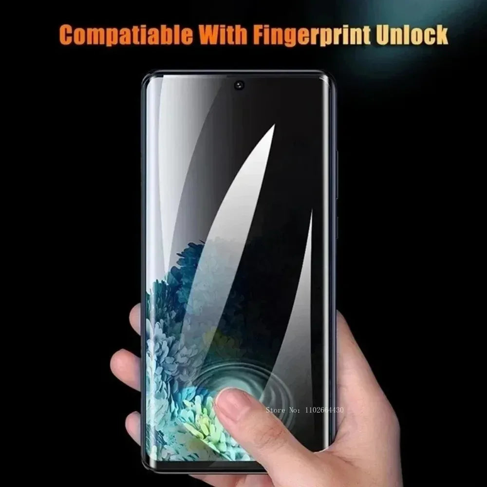 Privacy Screen Protector for Samsung Galaxy - 3 Pack Hydrogel Tidesmit