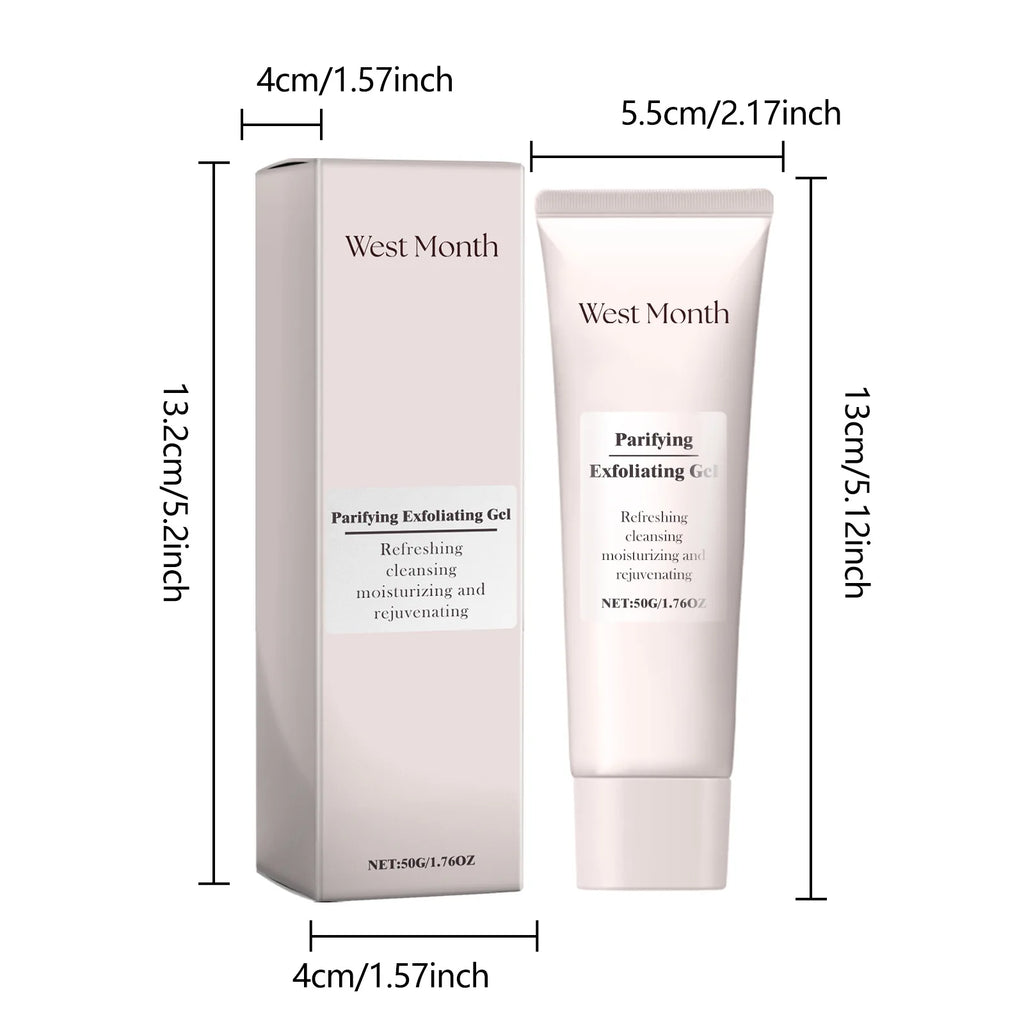 Exfoliating Peeling Gel for Acne and Blackheads - 50g Gentle Formula Scrubs Treatments Tidesmit