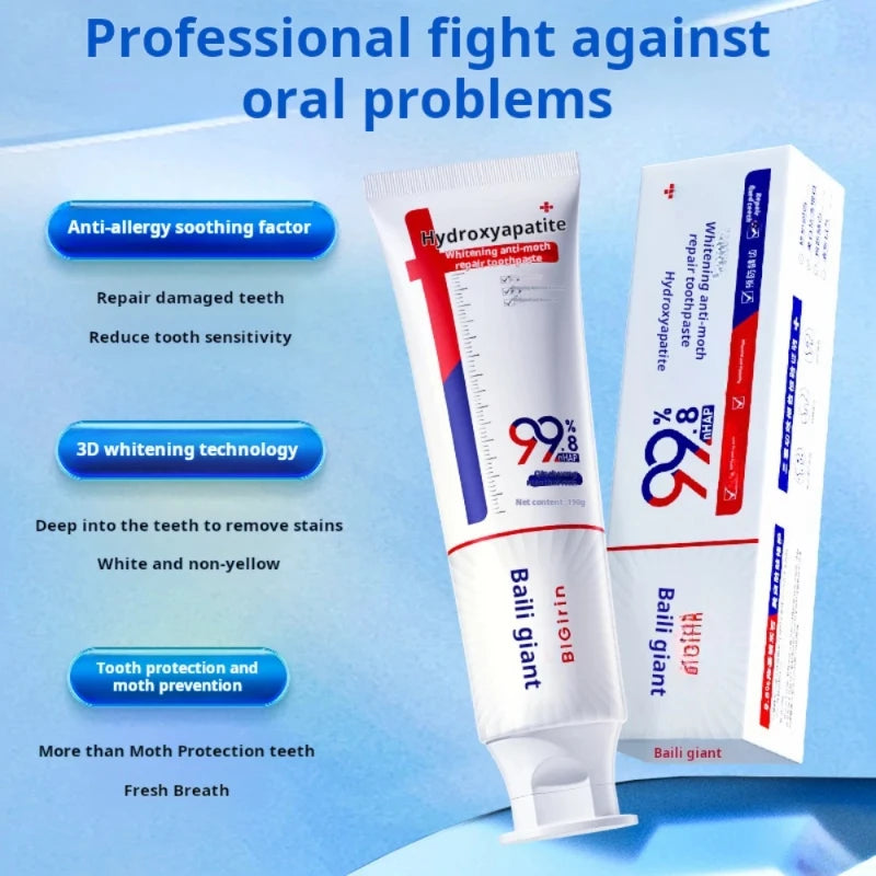 Tidesmit 99.8% high-purity hydroxyapatite whitening toothpaste for cavity prevention and fresh breath