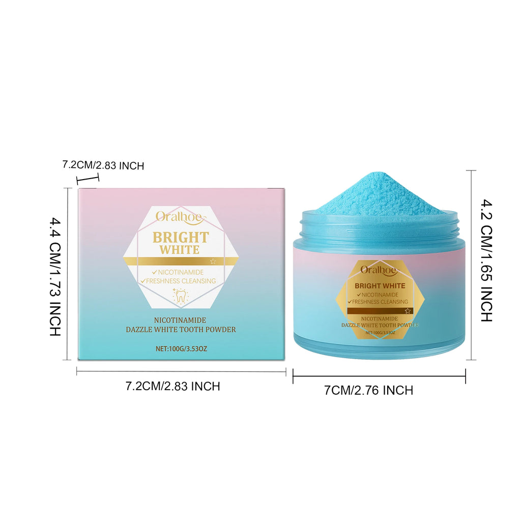 Tidesmit niacinamide teeth whitening powder for plaque removal and enamel repair with long-lasting fresh breath