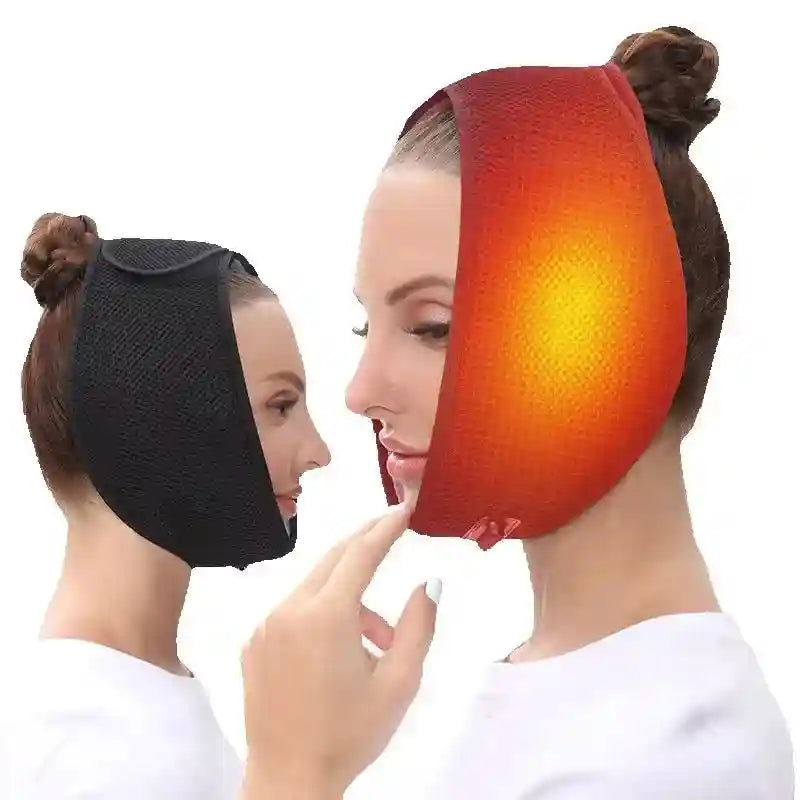 Wearable Facial Heating Pad for Jaw Pain Relief - Tidesmit Wellness Massage Cushion Tidesmit