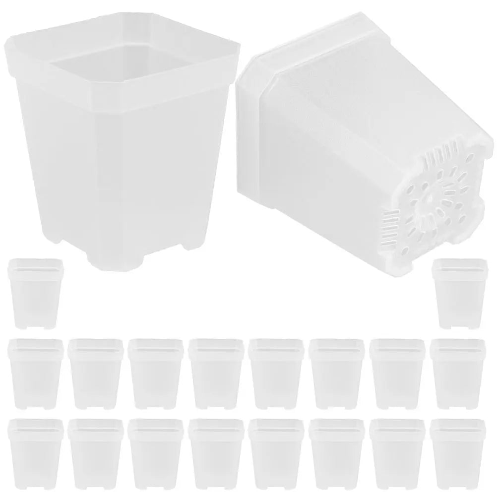 Mini Seedling Pots 20Pcs Plant Seeding- Planting Cup Plastic Deep Nursery Tree Pot Flower Plant Container Pot Garden Grow