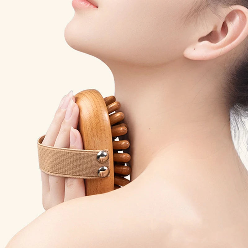 Anti Cellulite Body Brush - Wooden Spa Massager for Firming Skin Body Shaping Massage Equipment Tidesmit